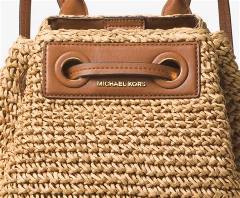 Michael Michael Kors Large Krissy Straw Backpack 